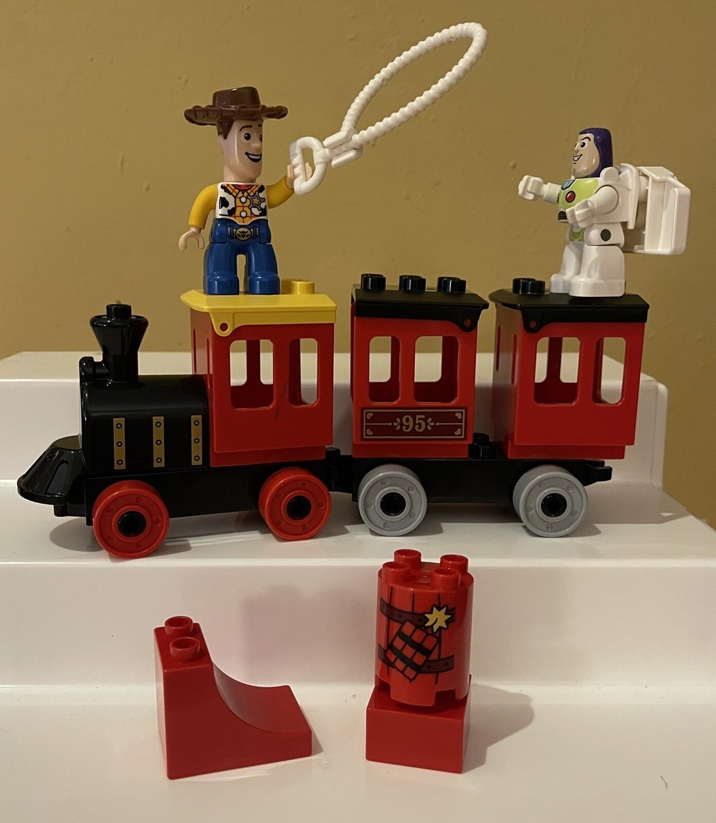 DUPLO LEGO Disney Toy Story Train #10894 Woody Buzz Incomplete