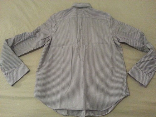 Camisa de vestir Polo Ralph Lauren para mujer M mediana púrpura rayas botones algodón - Imagen 2 de 4