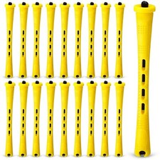 80 Pieces Hair Perm Rods Set Cold Wave Rods Hair Rollers Plastic Perming Curl...