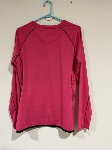 Woman’s Hind Long Sleeve Crew Neck Pink Active Wear Top Xl - Picture 4 of 9