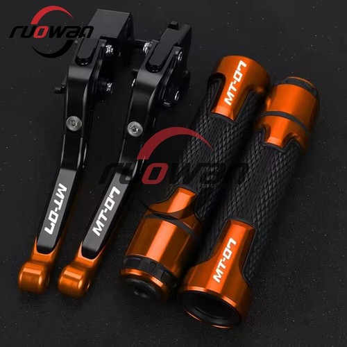 CNC Handlebar grips Brake Clutch Levers Fit For Yamaha MT07 MT-07 MT 07 14-2023 - Picture 17 of 21