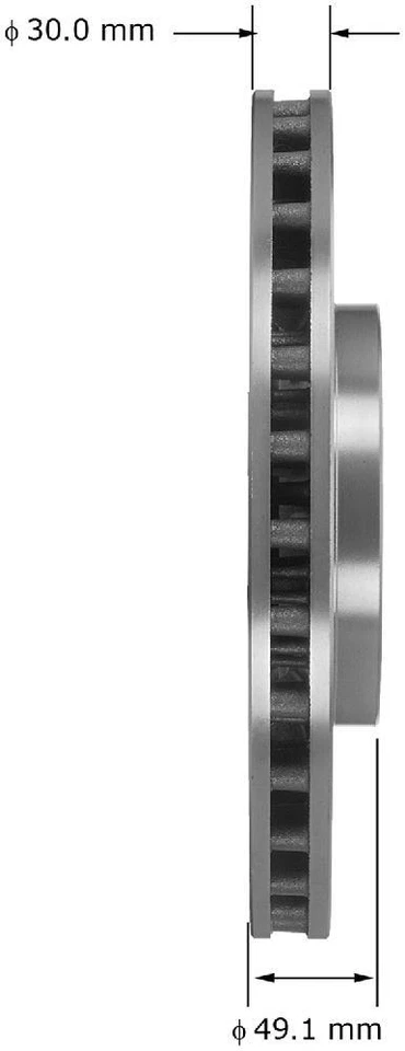 Rotor de freno de disco para Nissan 350Z Bendix 2003-2009 Premium tambor y rotor Foto 3 de 3