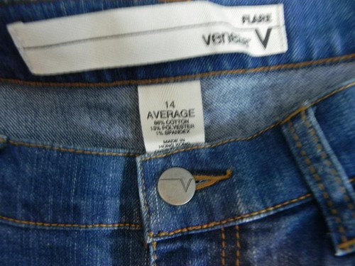 New VENEZIA womens 14 Average Stretch Blue JEANS Flare Medium Denim NWT h27 - Picture 6 of 8