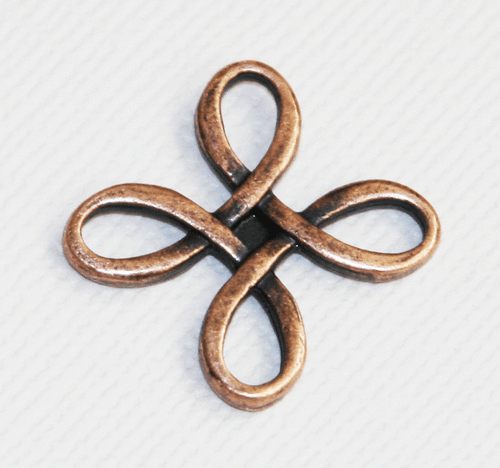 12 pcs of  square flower links 23.5mm, zinc alloy connectors availavle  5 colors - Picture 1 of 10