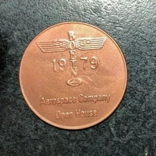 1979 COPPER BOEING AEROSPACE COMPANY OPEN HOUSE FAMILY DAY MEDAL~SPECIAL GUEST~ 