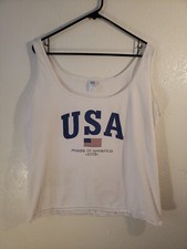 USA 100% Cotton Plus Size 2X 18W/20W Made In The USA Tank Top