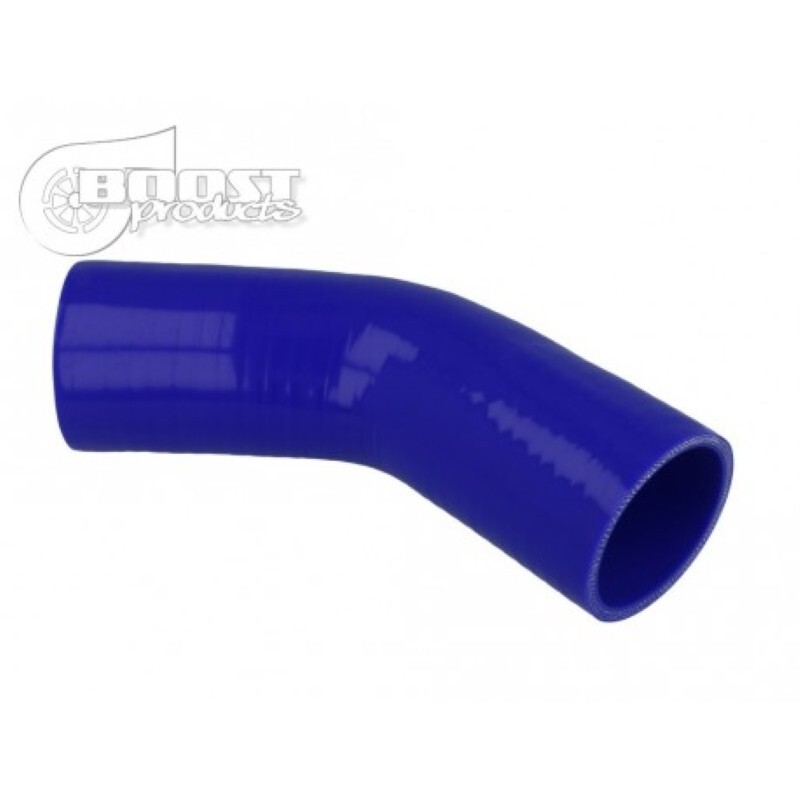 Durite silicone Ø 51 mm coude 45° bleu 4 plis Swapland