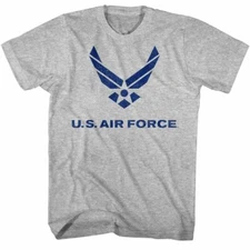 U.S. Air Force Logo Gray Heather Adult T-Shirt