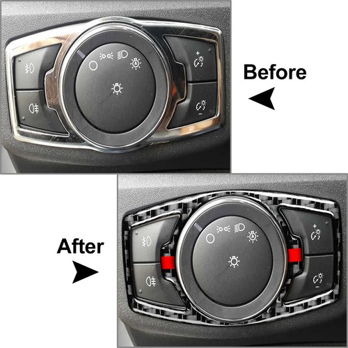 Mascherina decorativa comando interruttore fari auto adatta per Ford Mondeo 2013-19 - Foto 8 di 9