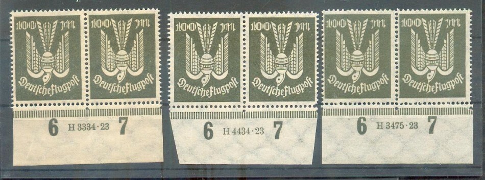 Dr-Infla 266 Han All Three Varieties** Mnh Mint Never Hinged (44440