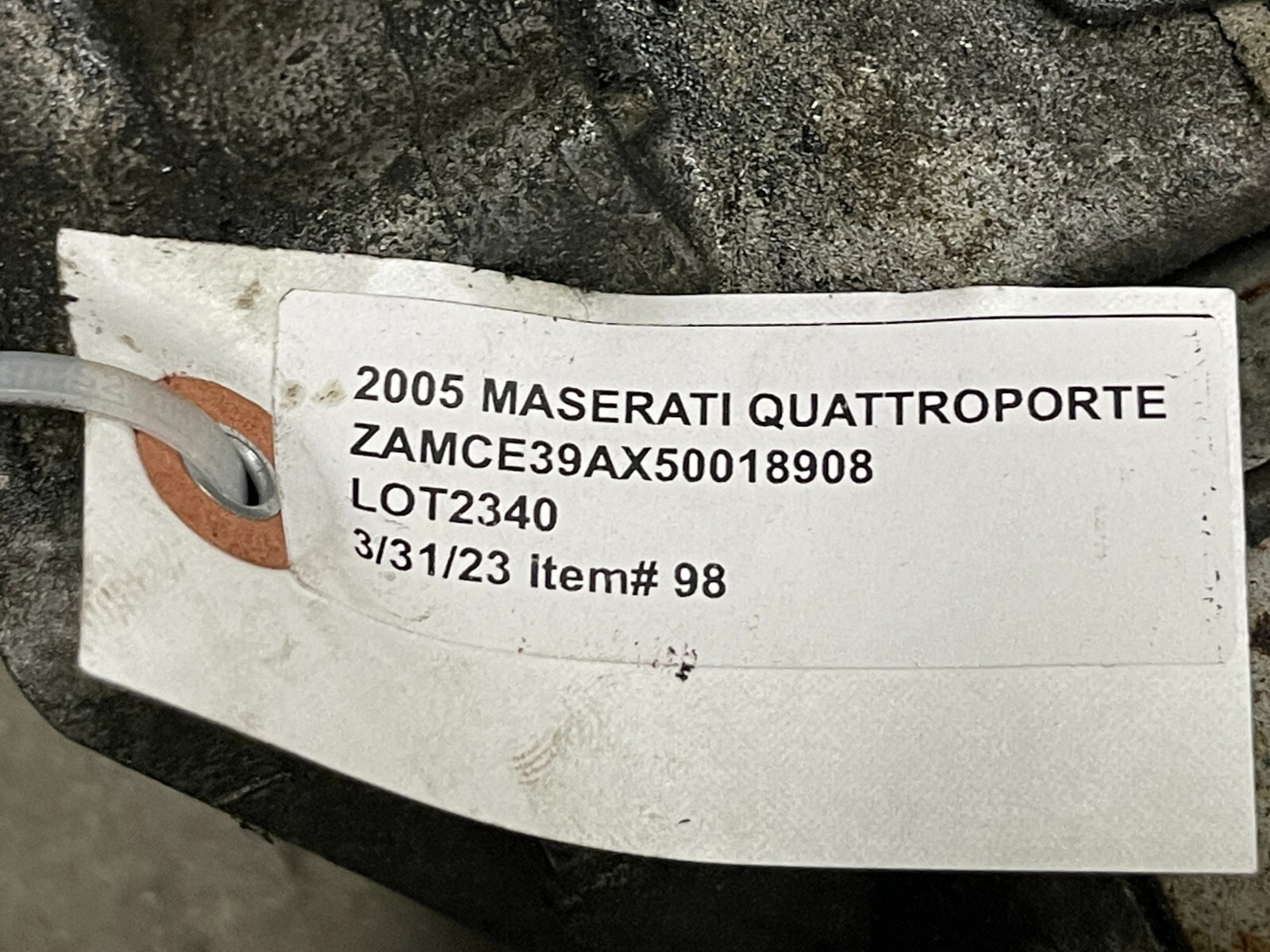 ⭐03-08 MASERATI QUATTROPORTE 4.2L ENGINE MOTOR IGNITION CHARGE STARTER LOT2340