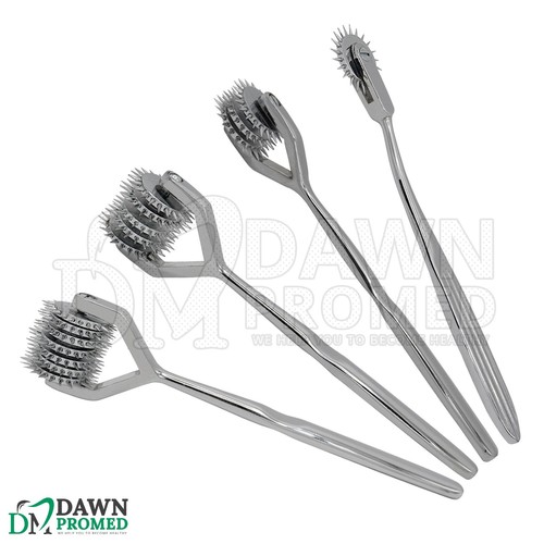4 Pcs Wartenberg Pinwheel 1, 3, 5 & 7 Head Set Neuro Diagnostic Instruments - Picture 11 of 16
