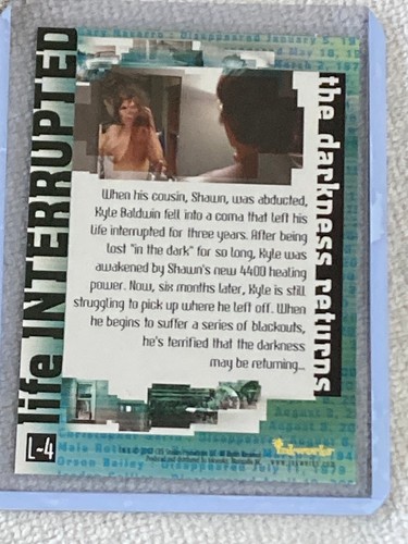 The 4400 Season Two LIFE INTERRUPTED Foil #L-4 Card Chase NM/MT - Picture 2 of 2