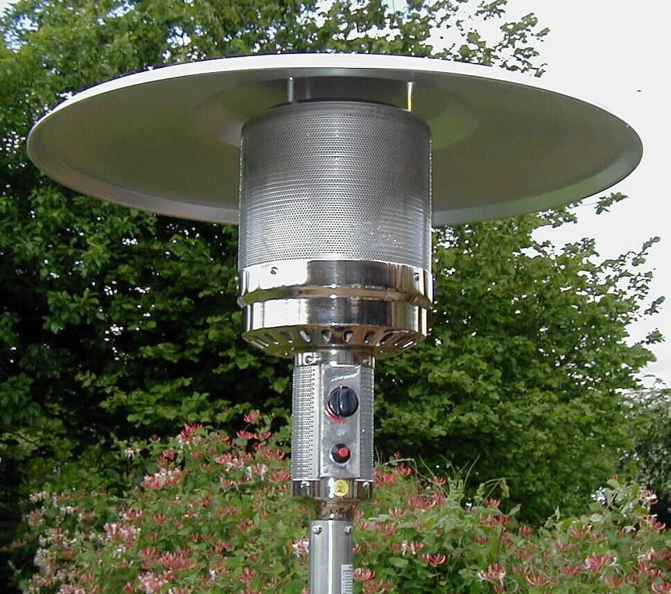 STAINLESS STEEL BEST QUALITY GAS PATIO HEATER GORGEOUS LOADS OF EXTRAS |  eBay