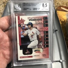 2001 Leaf R & S Albert Pujols RC GU Base Opening Day w Logo! His 1st ML Game!