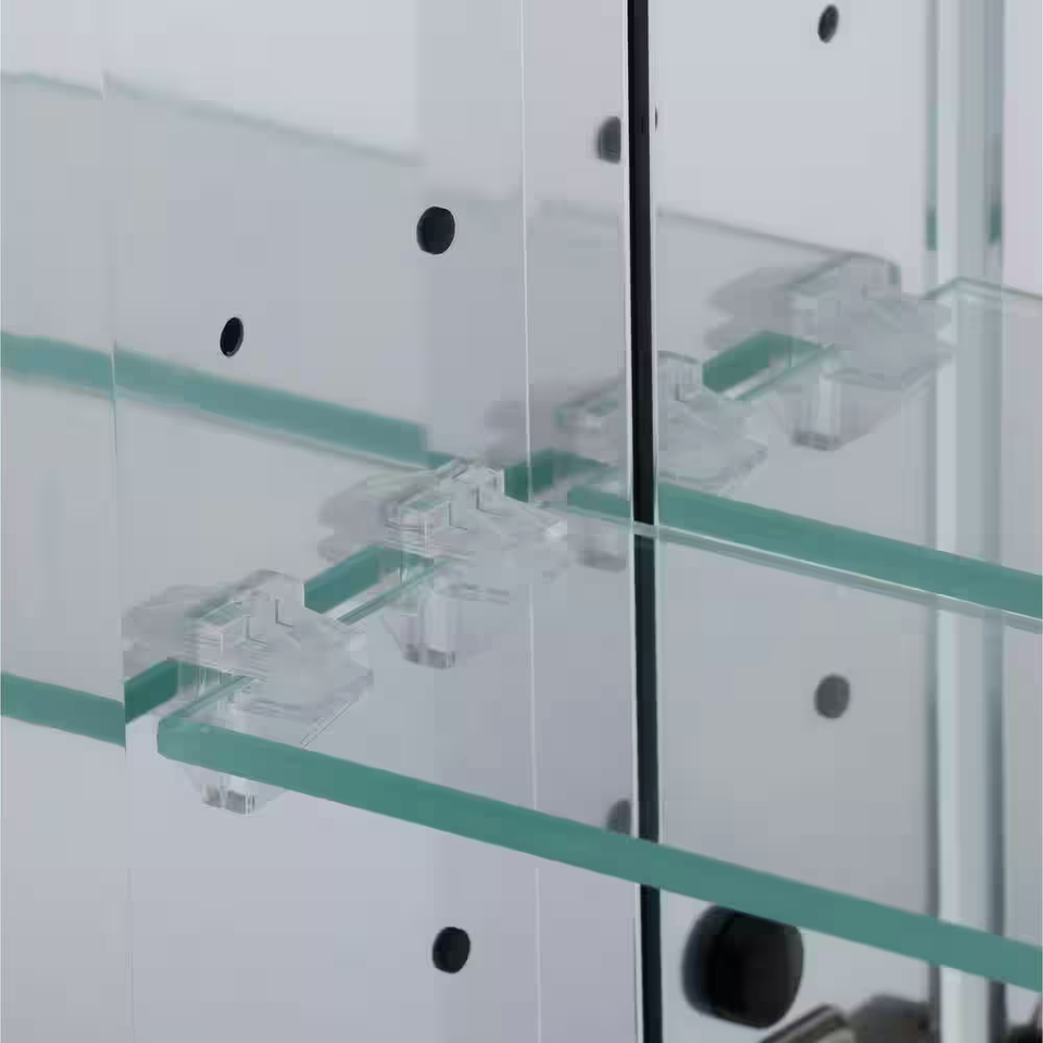 Pegasus Medicine 36" x 31" Aluminum 6Shelves TriView Silver w