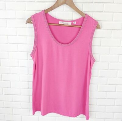 Davies by Erica Davies Pink Tank Top Women's Medium