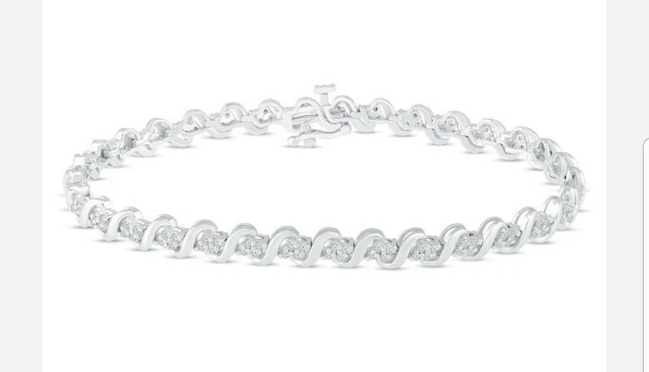 10k white sale gold bracelet womens