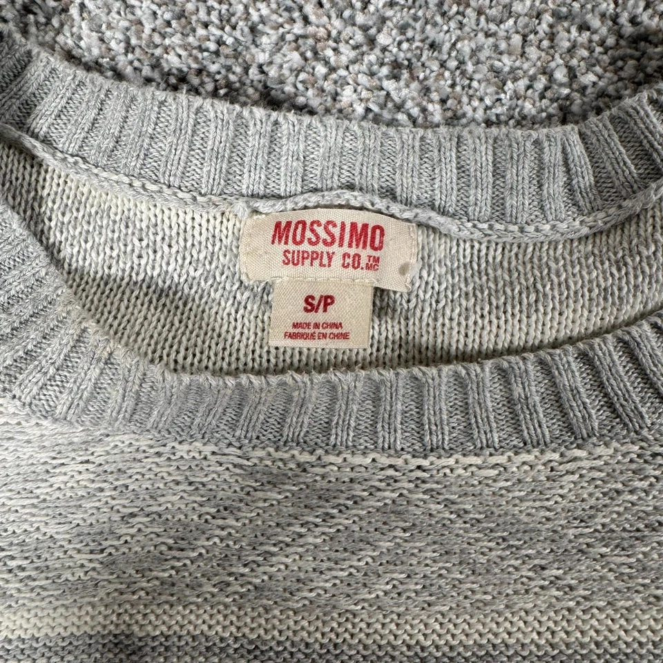 Suéter Mossimo Mujer Pequeño Texturizado Tejido Cabincore Ligero Rayas Diamante Foto 4 de 4