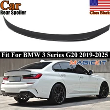 HIGHKICK TRUNK SPOILER WING LIP GLOSS BLACK FOR 19-25 BMW G20 330i M340i M3 G80