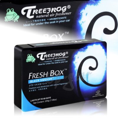 Black Squash Tree Frog Natural Extreme Car Air Freshener Fresh Box 1PC