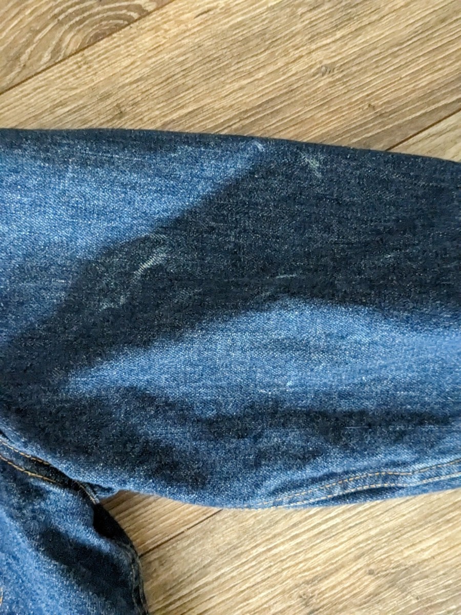 VTG Levis Medium Wash Blanket Lined Troy Mills Denim Made VTG Levis Medium Wash Blanket Lined Troy Mills Denim Made