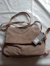 Mint Velvet Ladies Bag. Leather Suede. Beige. Long Strap. Defect
