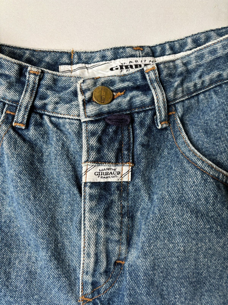 VTG Marithe Francois Girbaud Womens High Rise Blue Jeans Sz 3/4