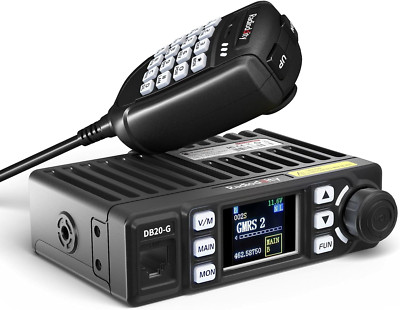 DB20-G GMRS Mobile Radio for Car Vehicle, 20W Long Range Two Way Radio with Ciga