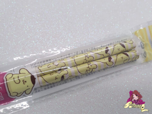 Set di Bacchette in plastica e Cucchiaio in Custodia fonoassorbente per Picnic e Bento CCS3SA Made in Japan Sanrio My Melody Rosa 