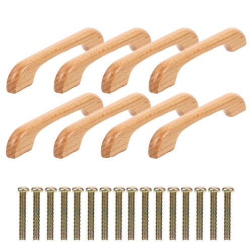 8 Pezzi Maniglie per Cassetti Mobili Pomelli per Porta Armadio in Legno con Viti 16pz - Foto 1 di 12