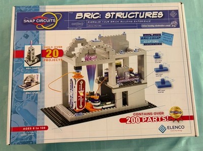 Snap Circuits Bric Structures Electronic Learning Brick Building Elenco SCBRICK1