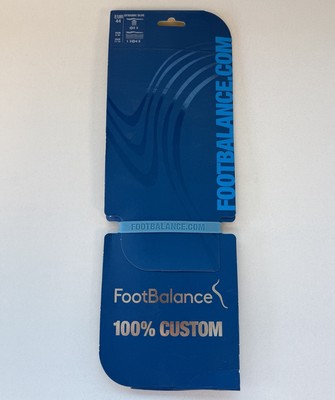 Footbalance 100% Custom Dynamic Einlegesohlen Dynamic Blue EUR 44 UK 10 Neu UVP 45£