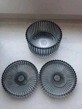 Elegante Desserschalen 2 Flache,1 Tiefe,gesamt 3 Stck