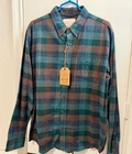 Original Weatherproof Men's Deep Jade Plaid Flannel Shirt XL Brand New With Tags