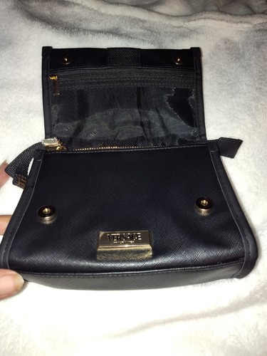 Versace Fragrance Pouch/Travel/Clutch Small Size Bag Black and gold - Picture 7 of 12