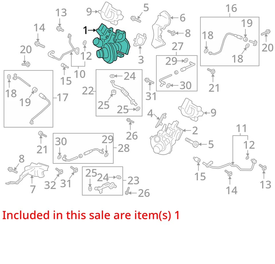 Lincoln Navigator 2019 turbocompresor fabricante de equipos originales 112 k millas - LKQ419212969 Foto 4 de 4