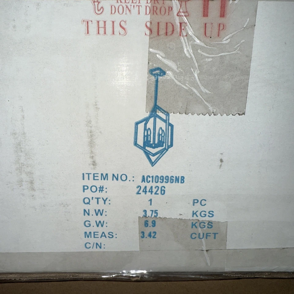 ARTCRAFT PRESTON ARAÑA DE 6 LUCES SEMI-MONTAJE AC10996NB - NEGRO MATE Y CEPILLO Foto 4 de 4