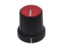 Black D-Shaft Knob w/ Red Cap & White Indicator Line for DBX 160,160A,160X,160XT
