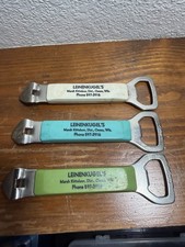 Leinenkugels Distributor Bottle Opener Lot Of 3 Colors Marsh Kittelson Dist 