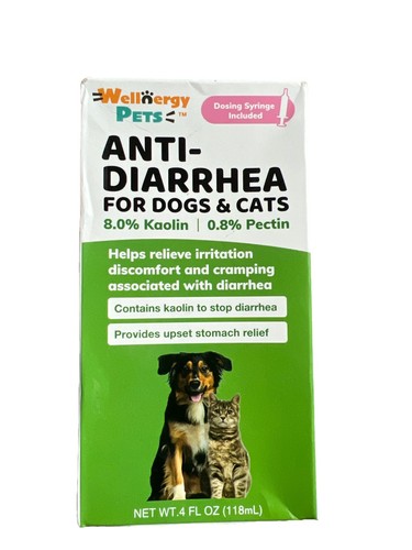 Anti-Diarrhea for Dogs & Cats, with Pectin and Kaolin (4 OZ)(Syringe)