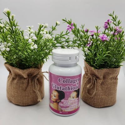 Collagen + Glutathione Capsules Anti-aging-100 Capsules Dietary Supplement  % 
