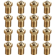16Pcs V6 Nozzles 0.6mm Compatible for E3D V5 V6 Hotend, V6 Prusa MK3 Nozzle 0...