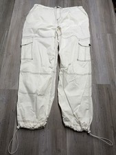 Vintage Rave Cargo Parachute Pants Baggy Alt Scene Size 34x29 Festival