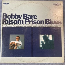 BOBBY BARE - FOLSOM PRISON BLUES LP 1969 (RCA CAMDEN) CAS-2290 STEREO