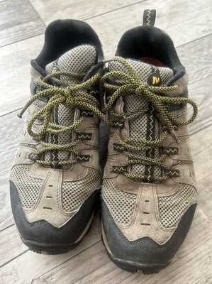 Merrell Shoes Mens 12 Brown Faraday Stone Ebony Boots Hiking Trail