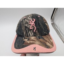 Browning Camo Pink Buckmark Logo Adjustable Baseball Cap Hat Womens Camouflage Browning Camo Pink Buckmark Logo Adjustable Baseball Cap Hat Womens Camouflage