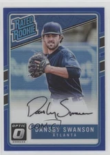 2017 Panini Donruss Optic Blue Prizm /35 Dansby Swanson #RRS-DS Auto RC