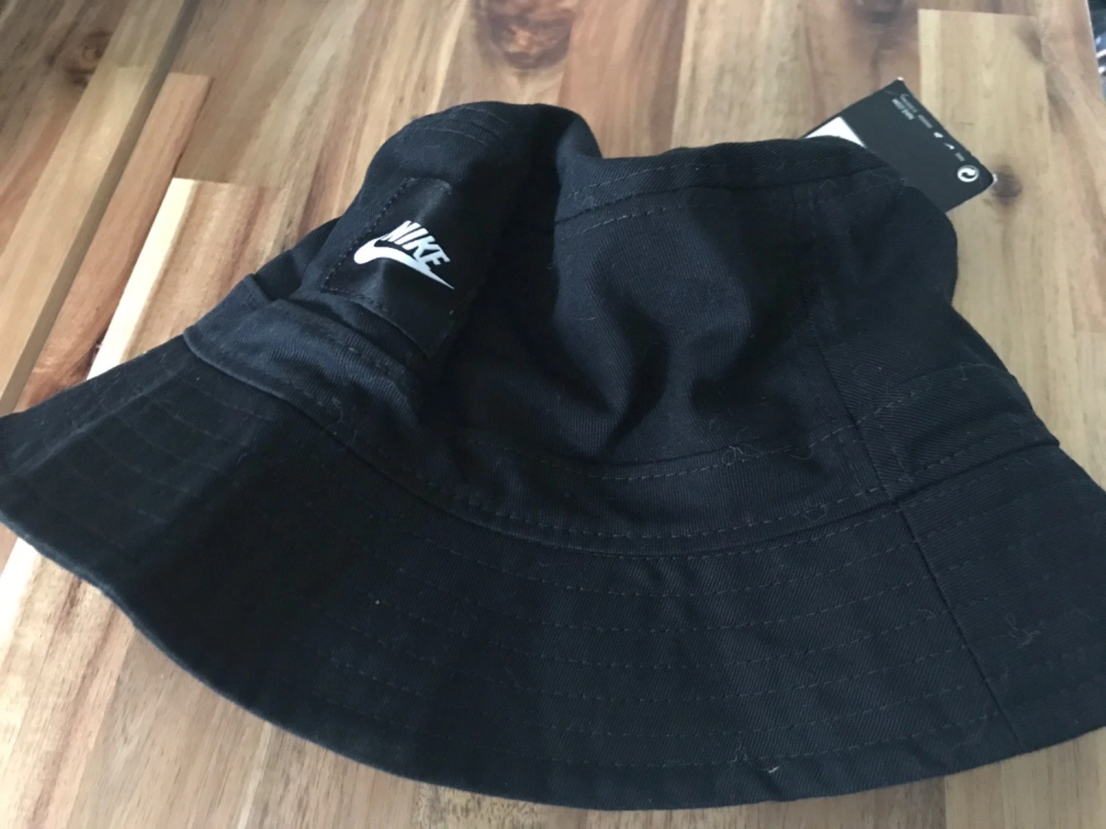 New Nike Bucket Hat ADULT Unisex One Size M/ L BUCKET HAT NIKE BLACK COTTON