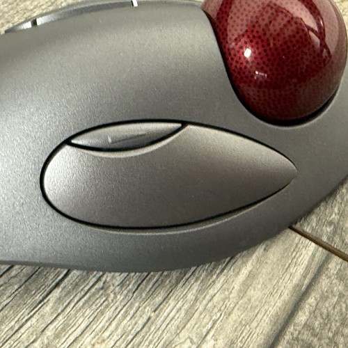 Logitech Track Ball Mouse T-BC21 Wired USB Ergonomic Marble Tested & Working - Photo 8/13